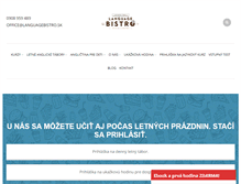 Tablet Screenshot of languagebistro.sk